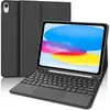 Funda Protectora Adecuada para Tableta iPad 11ª Generación A16 Teclado Bluetooth Luminoso Táctil de 10ª 10.9 pulgadas Funda de Cuero Air8
