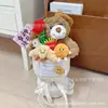 Ramo de Muñeca de Helado Producto Terminado Muñeca Creativa Sosteniendo Flores Regalo Festivo para Amigos Regalo de Cumpleaños Al Por Mayor
