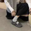 Zapatos planos cómodos para mujer con suela blanda, estilo Mary Jane retro color café, para calzar sin cordones, zapatos de abuela de moda 2026