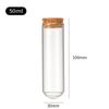 30mm Fabricante Wholesale Diámetro Fondo Redondo Tubo Botella Boca Recta Corcho Vidrio Botella Dispensadora Alto Borosilicato Cordyceps Botella de los Deseos