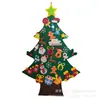 Árbol de Navidad de Fieltro Transfronterizo Adornos Colgantes DIY para Niños Decoración Tridimensional Tela No Tejida Educativo Hecho a Mano Mini Árbol de Navidad