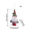 Muñeco de paracaídas navideño transfronterizo decoración de paracaidismo colgante tela de ventana adorno para árbol de Navidad regalo