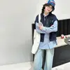 Conjunto de Outono para Meninas em Estilo Universitário 2026 Nova Moda Conjunto de Duas Peças Tendência de Primavera e Outono para Crianças: Colete e Camisa