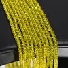 Cuentas de Cristal de Vidrio Planas Brillantes de 4/6/8 mm para Joyería DIY Cuentas Sueltas de Cristal Collar Pulsera
