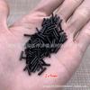 Venta al por mayor 2-12mm cuentas de tubo largo negro doméstico DIY hecho a mano borla con cuentas bordado cuentas sueltas accesorios para horquilla