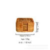 Posavasos grande de ratán tejido vietnamita para otoño, juego de té, accesorios, almohadilla aislante del calor, base para cuenco, mantel de mesa, cubierta de colocación Guangxi