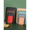 Bandeja Rectangular de Color Sólido Estilo Nórdico Juego de Tazas de Té para el Hogar Plástico Creativo Plato de Frutas para Comedor