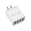 Cabezal de carga multipuerto 4USB Cabezal de carga rápida para teléfono móvil de 18 W QC3.0 + 3U2A Cargador de viaje estándar europeo y americano estándar británico