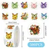 Borboletas e Flores 10 Folhas de Adesivos de Laço, Adesivos para Caderno, Adesivos Decorativos para Envelopes, Adesivos de Fechamento, Adesivos DIY Sem Deixar Cola