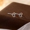 Pendientes de plata esterlina S999 bajo el árbol baniano, hechos a mano, con orificio para la oreja para uso diario, antibloqueo, simples, sin decoloración, mini clavos para el hueso de la oreja.