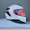 Casco Abierto de Motocicleta Ff Casco de Motocicleta de Media Temporada con Doble Lente Casco Integral de Motocicleta para Hombre y Mujer Vehículo Eléctrico