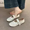 Zapatos Mary Jane Huecos Estilo Retro Francés para Mujer, Zapatos de Verano 2026 de Suela Plana, Transpirables, Suaves y de Goma para el Trabajo de Mujer