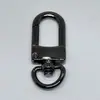 Fivela de porta em liga de zinco em estoque, fivela de mola central de metal colorida galvanizada, chaveiro em forma de D, acessórios de ferragem para bolsas e malas