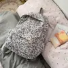 Mochila Casual Estilo Nuevo Moda Coreana Genial Estampado de Leopardo Mochila Dulce Ligera para Viajes Estudiante de Secundaria Doble Hombro Bolsa Escolar