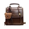 Bolso de Mano Texturizado Estilo Western Retro para Viajes 2025 Nueva Llegada Mochila Estilo Coreano Bolso Cuadrado Pequeño Bolso Casual para Mujer