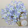 Flores Artificiais Coloridas Estilo Monet Flores Falsas Atacado Verde Roxo Arranjo de Casamento Cenário Decoração de Paisagismo