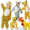 Disfraces de Animal para Niños y Niñas Disfraz de Presentación Escénica Gallo Gallina Jirafa Mono Disfraz de Manga Larga