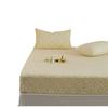 Terciopelo tallado 230g terciopelo de leche de alta gama otoño e invierno pieza única gorro de cama cálido felpa colcha protector de colchón ins