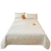 Funda de Cama Cálida Engrosada Juego de Tres Piezas Vellón de Leche Temporada de Otoño e Invierno Protector de Cama Cubierta de Cama Más Terciopelo Simple para Cama Cubierta Protectora