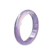Pulseira de Calcedônia Violeta Natural, Branca com Ágata Roxa, Pulseira de Calcedônia Violeta Tipo Gelo, Pulseira de Jade Lavanda