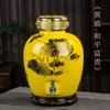 Jarras de Vino Cerámicas de Jingdezhen, Vasijas de Vino, Latas de Vino, Latas de Aceite de Colza 10kg 20kg 30kg 25kg Latas Selladas con Grifos