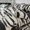 Conjunto de cama de três peças Conjunto de lençol de algodão lavado capa de edredom lençol conjunto de quatro peças Fabricante de dropshipping atacado