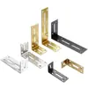 Acero Inoxidable Ángulo Ajustable Código Ángulo Recto Tipo L Multifuncional Soporte Activo Gabinete Colgante Triángulo Laminado Soporte Marco de Soporte