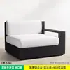 Sofá de Exterior de Alta Gama para Jardim de Villa, Pátio, Hotel, Piscina, Lazer, Impermeável, à Prova de Sol, Sofá Combinado de Liga de Alumínio