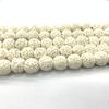 Nueva piedra volcánica de siete colores, cuentas redondas de 4-12 mm, cuentas sueltas monocromáticas, accesorios para pulseras y collares, venta al por mayor