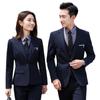 Traje de negocios suave microelástico de un botón para hombre y mujer, traje de traje, traje para personal gubernamental, bienes raíces, banco, traje formal