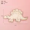 Piezas de madera DIY de animales creativos para pintar a mano, piezas de madera de dinosaurio, juguetes de educación temprana para niños, piezas en blanco de animales creativos