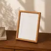 Novo Porta-Retrato de Madeira Maciça Estilo Chinês com Encaixe de Espiga e Furo 67810 polegadas para Caligrafia e Pintura, Porta-Retrato de Parede ou de Mesa para Sala de Estudo