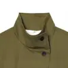 Comercio Exterior Transfronterizo Otoño Nuevo Ropa para Mujer Estilo Europeo de Gama Alta Versátil Holgada Manga Larga Cuello Alto Parka Chaqueta Abrigo