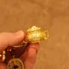 Set de Cuenco del Tesoro Doce Signos del Zodiaco Cuenco del Tesoro Colgante de Estilo Antiguo Regalo Creativo Atracción de Riqueza Pieza de Mano Llavero