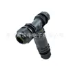 Conector Impermeable de 3 Núcleos Ln-Zxm25T Tornillo de Nylon sin Bloqueo Ip68 Una Entrada y Dos Salidas W25-34
