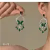 Pendientes de Diamantes Brillantes Estilo Palacio Retro, Diseño de Nicho, Elegantes, con Estilo, Exquisitos, Ligeros, Lujosos, Exagerados y Versátiles