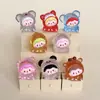 Nova Figura Fofa de Cabeça Inclinada Gelo Transparente Saco Surpresa Pingente de Joia DIY Chaveiro Ornamento de Mesa Acessório de Resina