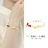 Pulsera de Ágata Original Cantonesa Doce Dioses de las Flores Cristal Rosa Cuentas de Transferencia Pulsera de Plata Esterlina Joyería de Alta Gama Chinoiserie para Mujer