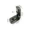 Accesorios para Perfiles de Aluminio Huangyu Wenzhou Conector de Ranura de Esquina Ángulo Recto Integrado Oculto Estándar Europeo Estándar Nacional 20/30/40/45