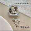 Arte de unha estilo japonês matéria-prima natural mica concha material de unha concha fina irregular vestindo armadura decorações DIY