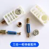 Novo Conector Três em Um Autoatarraxante Haste Integrada Painel Mobiliário Guarda-Roupa Armário Conector Dois em Um Haste de Instalação Rápida