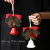 Decoraciones navideñas, accesorios para árbol de Navidad, campanas tridimensionales, decoraciones colgantes, decoraciones sencillas, decoraciones colgantes, arreglo de escena