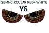 Nuevo producto ojo de demonio coche LED lámpara decorativa modificado kazilan lámpara ojo grande decoración personalidad 11 modos USB