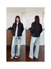 Comercio Exterior 2025 Chaqueta con Hombrera de Espina para Hombre y Mujer Otoño e Invierno Calle Principal Americana Chaqueta de Cuero con Cuello Alto Chaqueta de Motocicleta