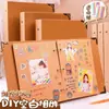 Cuaderno de Hojas Sueltas Papel Kraft A5, Cuaderno Desmontable, Cuaderno Artístico Retro de Hojas Sueltas, Diario en Blanco
