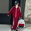 Conjunto de Ropa Deportiva Casual Estilo Coreano para Niñas de Primavera y Otoño para Niños Mayores y Pequeños, Sudadera de Moda para Niños, Ropa Popular de Otoño