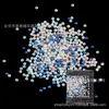 Perlas de Imitación No Porosas de ABS de 2 mm Cuentas Teñidas Galvanizadas Accesorios para Juguetes DIY Decoración para Apretar Masilla de Cristal Slime