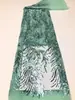 Tejido de Malla, Tejido Bordado con Tubos de Cuentas de Colores, Vestido Listo para Usar, Accesorios de Moda, Ropa, Bolsas, Materiales para Zapatos, Lentejuelas