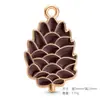 Pendente de Liga de Zinco Esmaltado para o Dia de Ação de Graças de Venda Quente Transfronteiriça Charms de Peru, Abóbora, Milho Brincos Colares Chaveiros Acessórios