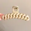 Grampo de Cabelo Elegante de Acrílico Formato Tubarão Grande Pegador para Mulheres com Acessórios de Cabelo de Luxo Adequado para Volume de Cabelo na Parte de Trás da Cabeça